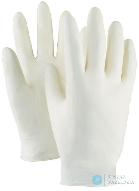 Rękawice jednorazowe Colombo, lateks, roz. 8, (opak. 100 szt.)