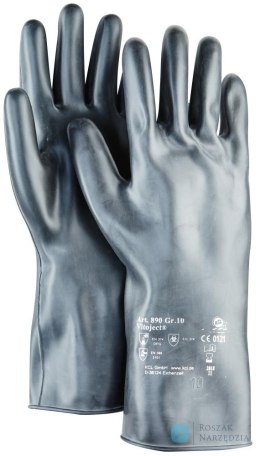 Rękawice Vitoject 890, 350 mm, rozmiar 10, czarne