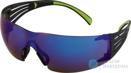 Okulary SecureFit 408 AS, PC, niebieskie lustrzane odbicie, AS