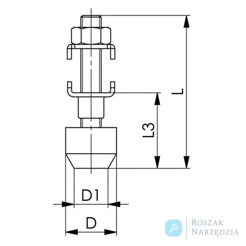 Śruba dociskowa ESD 6890, wielkość 1 AMF