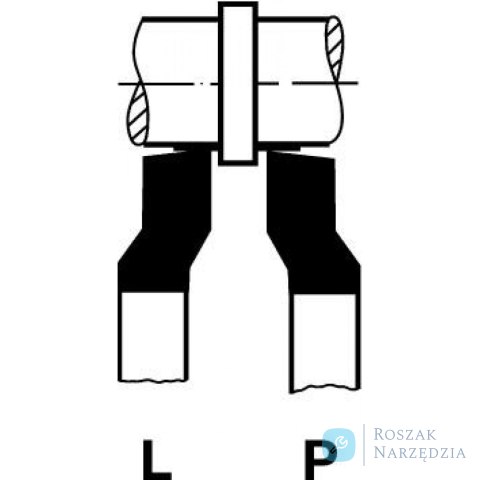 Nóż tokarski odsadzony DIN4960, prawy HSSE  25x25x200mm WILKE