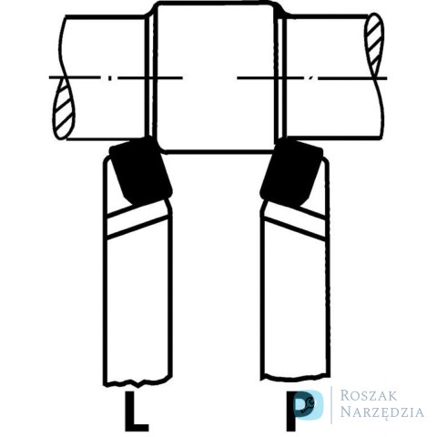 Nóż tokarski węglikowy DIN4971, lewy 32x32x170mm P25/30 WILKE
