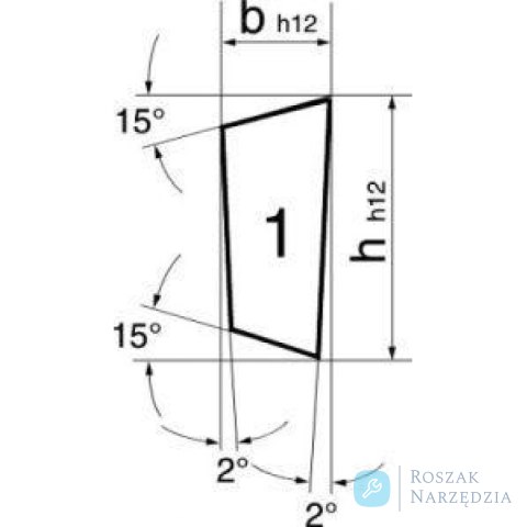 Półfabrykat noży tokarski ch HSSE ,kszt.L 25x6x160mm Index WILKE