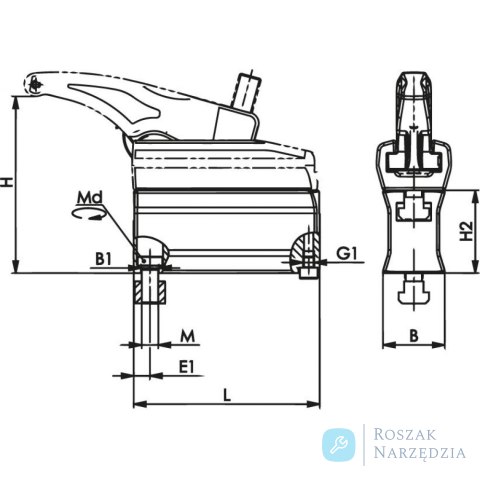 Przedłużka 7600Z-49 M20x22 AMF