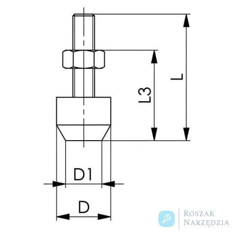 Śruba dociskowa 6880 ESD wlk.3 AMF