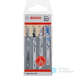 Zestaw brzeszczotów do drewna i metalu 14 + 1 częśc. Bosch