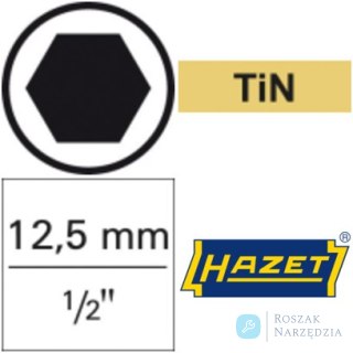 Nasadka wkrętakowa 1/2" 6-kątna z kulką, 11x100mm, 986L-11 HAZET