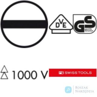 Zestaw wkrętaków  VDE  5-cz., płaskich w kartonowym pudełku Classic PB Swiss Tools