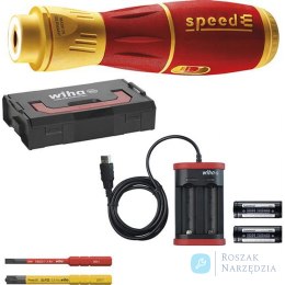 Wkrętak akumulatorowy SpeedE® II, bity slimBit, zestaw 7-części Wiha