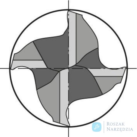 Frez do kopiowania HSC WNpelnow.Signum HA 4-ostrz.b.dlugi 5/0,8mm Gühring