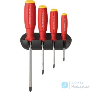 Zestaw wkrętaków 4-częściowy PH w uchwycie ściennym SwissGrip PB Swiss Tools