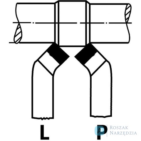 Nóż tokarski węgłębokich DIN4972 prawy 25x25x140mm P25/30 WILKE