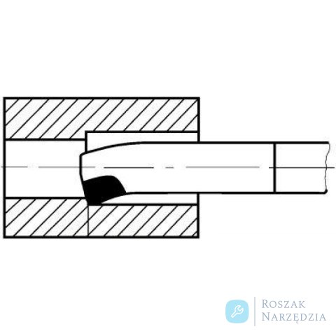 Nóż tokarski węgłębokich DIN4973 prawy 20x20x250mm P25/30 WILKE