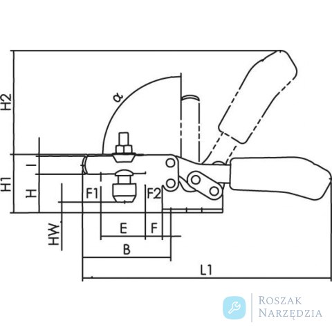 Docisk szybkomoc.poziomy 6830 ESD wlk.2 AMF