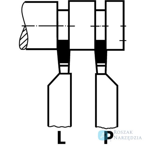 Nóż tokarski węgłębokich DIN4981 prawy 20x12x125mm P25/30 WILKE