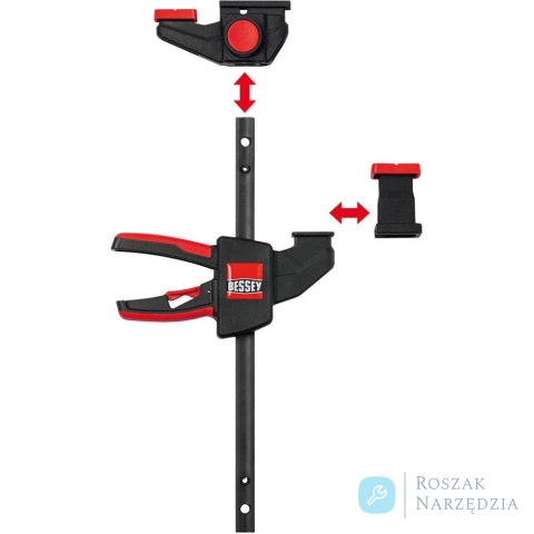 Ścisk stołowy do obsługi jedną ręką 150x60mm/120-310mm 2szt. BESSEY