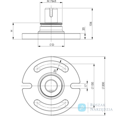 Podstawa do sytemu modułowego 6425 FB AMF