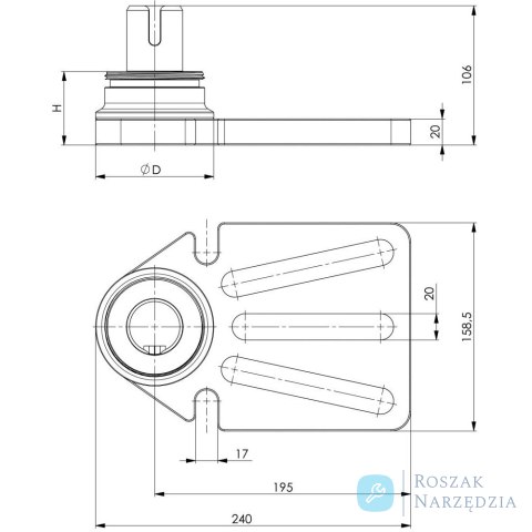 Podstawa do sytemu modułowego 6425 FB AMF