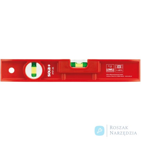 Poziomnica torpedo 25cm tworz.sztuczne
