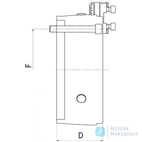 Trójszczękowy uchwyt tokarski klinowy DURO T, wielkość 160mm KK 4 RÖHM