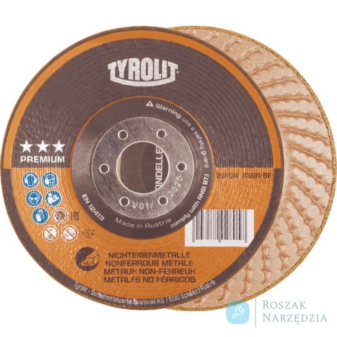 Tarcza ścierna RONDELLER 2w1 A36N 125mm TYROLIT Tarcza ścierna RONDELLER 2w1 A36N 125mm TYROLIT