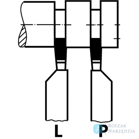 Nóż tokarski węgłębokich DIN4981 lewy 12x8x100mm P25/30 WILKE Nóż tokarski węgłębokich DIN4981 lewy 12x8x100mm P25/30 WILKE