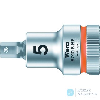 Wkrętakowa końcówka 5,0x 35mm do śrub z gniazdem 6-k. z funkcją przytrzym.Wera