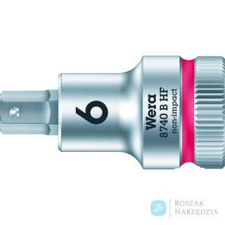 Wkrętakowa końcówka 6,0x 35mm do śrub z gniazdem 6-k. z funkcją przytrzym.Wera
