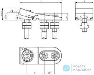 Docisk boczny 6496 20x28mm AMF