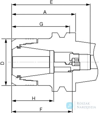 Oprawka do tulejek zaciskowych JISB6339ADB CP16 BT40-75 FAHRION