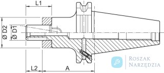 Trzpien frezar.uniwers. do nasadzania glowicy, DIN69871ADB SK50-27 HAIMER