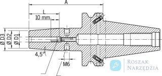 Uchwyt termokurczliwy JISB6339ADB BT40 16x90mm HAIMER