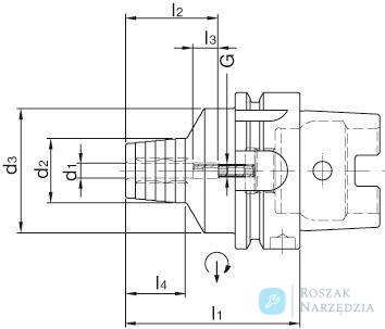 Uchwyt zaciskowy hydrauliczny DIN69893A 10x150mm HSK-A63 WTE