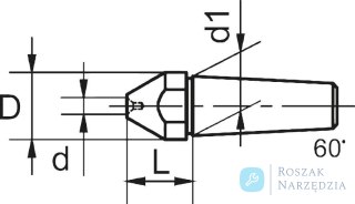 Końcówka wymienna (stożek wydrążony) do kła obrotowego z wymiennymi końcówkami 18mm CONZELLA