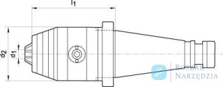 Uchwyt wiertarski precyzyjny CNC DIN2080 2,5-16 SK50 WTE