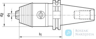 Uchwyt wiertarski precyzyjny CNC DIN69871 R/L R/L 0,5-13 SK50 WTE