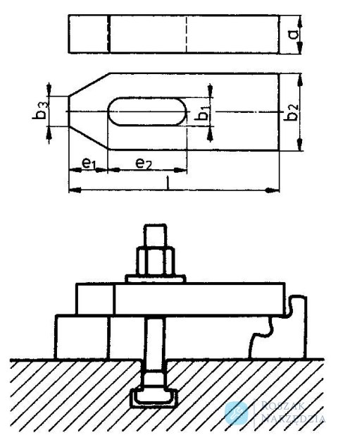 Łapa dociskowa DIN 6314 11x80mm AMF