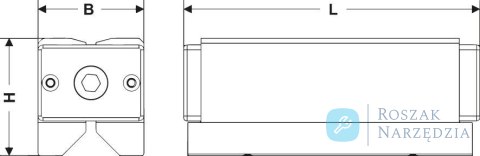 Magnetyczny blok mocujący z magnesami stałymi MBX 178x64x71mm FLAIG