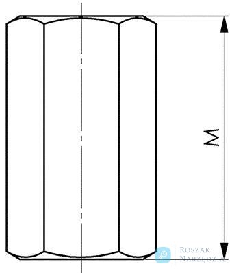 Nakrętka łącząca DIN6334 M AMF