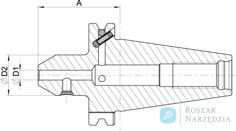 Oprawka zaciskowa Weldon DIN69871ADB SK40 D18mm HAIMER