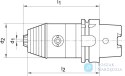 Uchwyt wiertarski precyzyjny CNC DIN69893A 0,5-13 HSK-A63 WTE