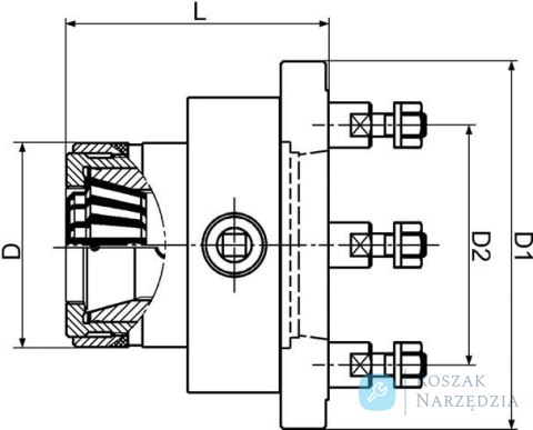 Uchwyt zaciskowy ręczny HSPF40 (173E) D55027/5 FAHRION