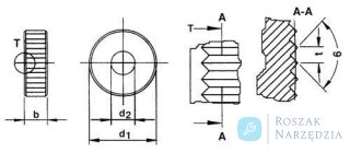 Rolka do radełkowania DIN403 PM AA 20x8x6mm, podziałka 0,8 mm QUICK