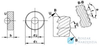 Rolka do radełkowania PM BL15 14,5x3x5mm, podziałka 0,5mm QUICK