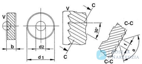 Rolka do radełkowania PM BL45 20x8x6mm, podziałka 0,8 mm QUICK Rolka do radełkowania PM BL45 20x8x6mm, podziałka 0,8 mm QUICK