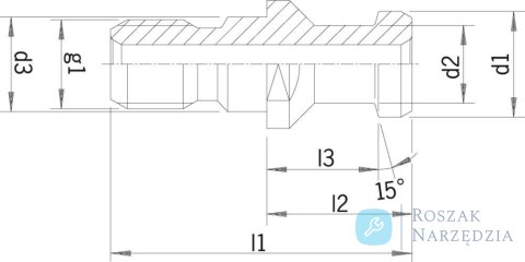 Sworzen dociag.DIN69872 ASK40-M16,z chłodzenie  wewnętrzne  HAIMER