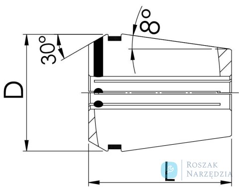 Tuleja zaciskowa 429E GERC25 14mm FAHRION