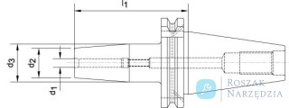 Uchwyt termokurczliwy DIN69871, chwyt SK40 5,0x80mm HAIMER