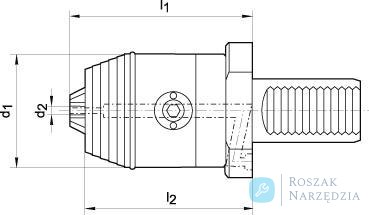 Uchwyt wiertarski VDI CNC NC30/0,3-8mm WTE