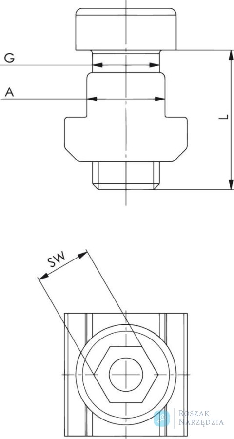 Zestaw mocujący 7600BF-43 M16x24 AMF